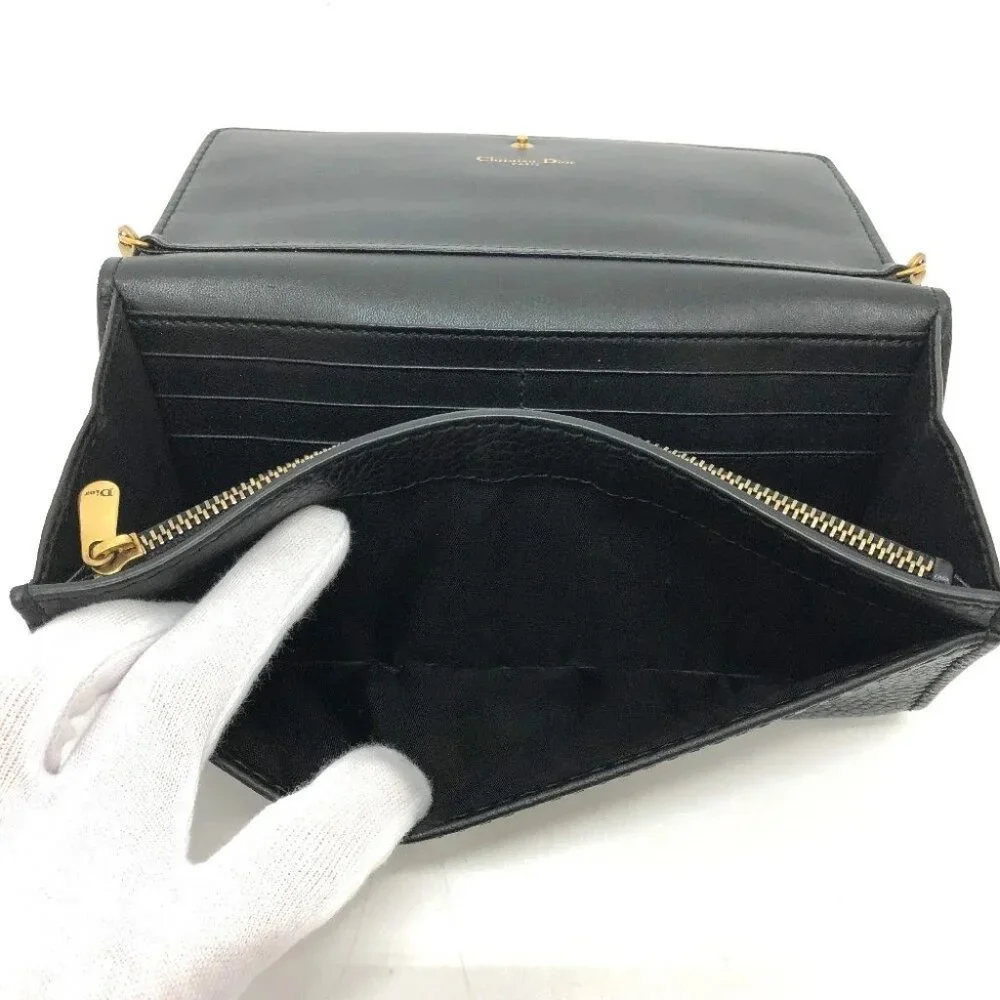 Dior Logo/Crossbody JADIOR bag chain wallet Shoulder Bag Black/GoldHardware